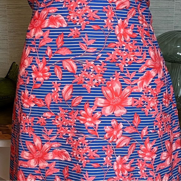 Belle Badgley Mischka Delilah Halter Dress Womens Size 14 Floral Coral Multi NWT - Picture 5 of 8